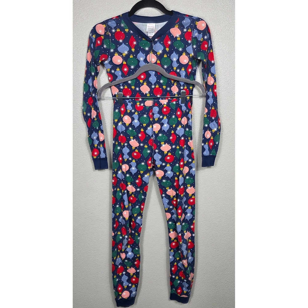 Hanna Andersson Pajamas Kids 12 150 Christmas Ornaments Organic Cotton Set